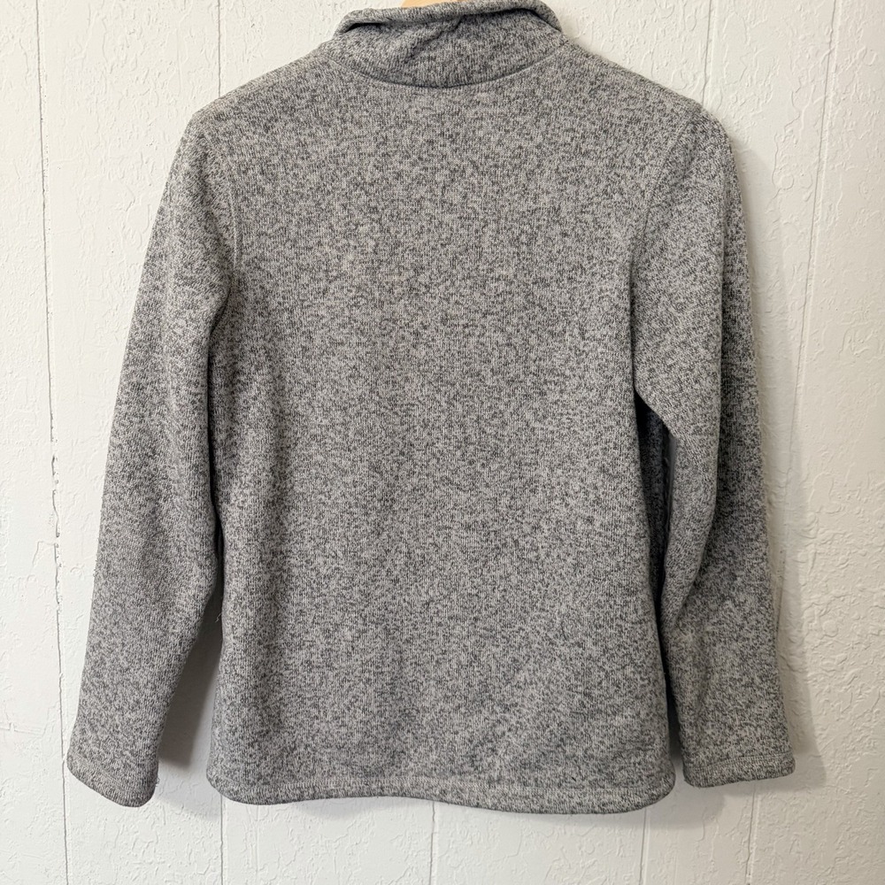 The North Face Full Zip Fleece Jacket Womens Small Crescent Gray Outdoors - Picture 5 of 7